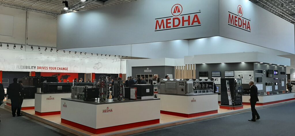 stand de Sepsa Mesha en un evento